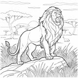 Free Lion Coloring Page