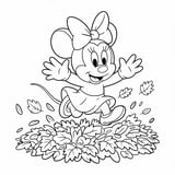 Minnie's Leaf Pile Jump